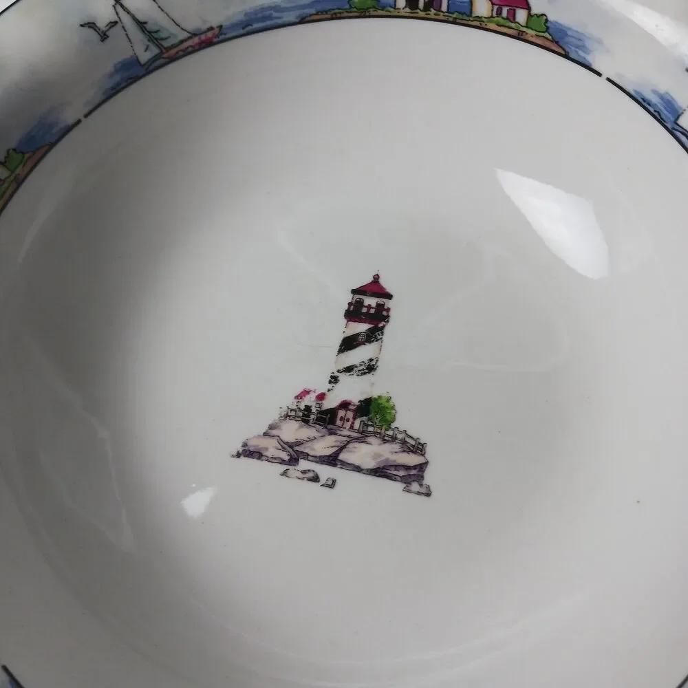 TOTALLY TODAY COASTAL LIGHTHOUSE DINNER SET FOR 2 (8 PIECES)